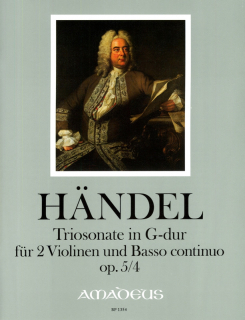 Händel: Triosonate In G-dur Op. 5/4 (2 Violinen und BC) i gruppen Noter & böcker / Violin / Klassiska noter hos musikskolan.se (BP1354)