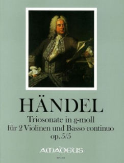 Händel: Triosonate In G-moll Op. 5/5 (2 Violinen und BC) i gruppen Noter & böcker / Violin / Klassiska noter hos musikskolan.se (BP1355)
