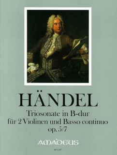 Händel: Triosonate In B-dur Op. 5/7 (2 Violinen und BC) i gruppen Noter & böcker / Violin / Klassiska noter hos musikskolan.se (BP1357)