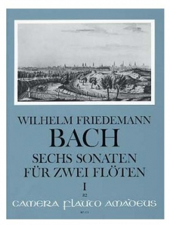 WF Bach: Sechs Sonaten für zwei Querflöten Volym 1 i gruppen Noter & böcker / Flöjt / Duetter - 2 flöjter / 2 flöjter+piano hos musikskolan.se (BP373)