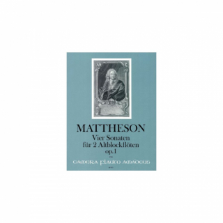 Mattheson: Vier Sonaten für 2 Altblockflöten opus 1 i gruppen Noter & böcker / Blockflöjt / Notsamlingar hos musikskolan.se (BP977)