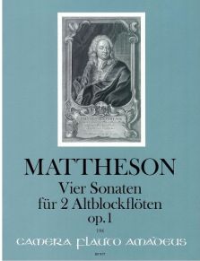 Mattheson: Vier Sonaten für 2 Altblockflöten opus 1 i gruppen Noter & böcker / Blockflöjt / Notsamlingar hos musikskolan.se (BP977)