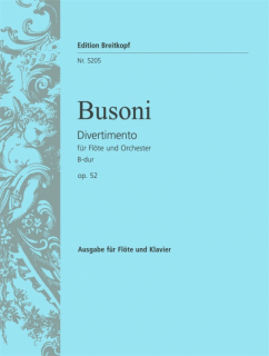 Busoni: Divertimento Bb-dur Op. 52 Utgåva för flöjt och piano i gruppen Noter & böcker / Flöjt / Flöjt med pianoackompanjemang hos musikskolan.se (BRKEB5205)