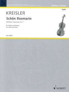 Kreisler: Schön Rosmarin för violin och piano i gruppen Noter & böcker / Violin / Klassiska noter hos musikskolan.se (BSS29030)