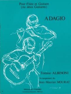 Albinoni: Adagio /Fl+Gi i gruppen Noter & böcker / Flöjt / Flöjt med gitarr eller harpa hos musikskolan.se (C05062)