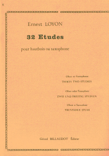 Loyon: 32 etudes Oboe/Saxofon i gruppen Noter & böcker / Oboe / Spelskolor, etyder och övningar hos musikskolan.se (CC3060)