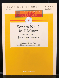 Brahms: Sonata No. 1 in F Minor med CD i gruppen Noter & böcker / Klarinett / Playalong för klarinett hos musikskolan.se (CFW2589)