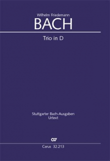 WF Bach: Trio D-dur (two flutes and basso continuo) i gruppen Noter & böcker / Flöjt / Duetter - 2 flöjter / 2 flöjter+piano hos musikskolan.se (CV3221300)