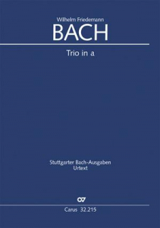 WF Bach: Trio A-moll (two flutes and basso continuo) i gruppen Noter & böcker / Flöjt / Duetter - 2 flöjter / 2 flöjter+piano hos musikskolan.se (CV3221500)