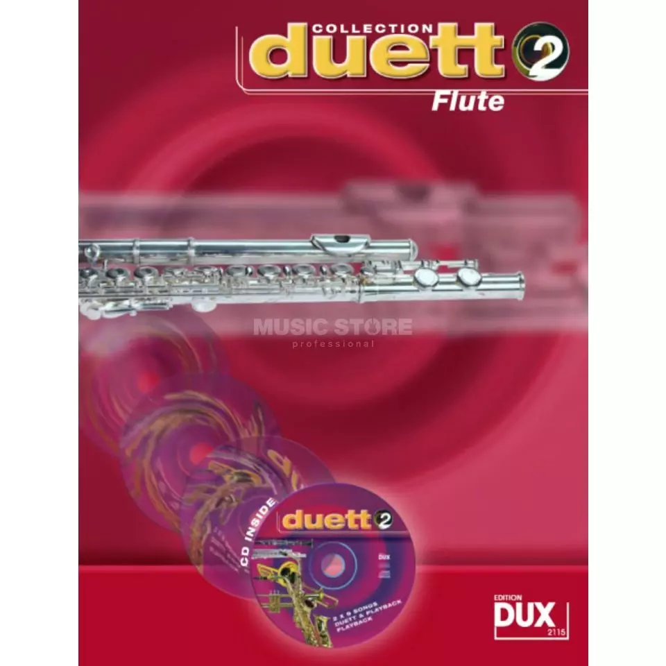 Collection Duett 2 Flöjtduetter med cd-skiva i gruppen Noter & böcker / Flöjt / Playalong för flöjt hos musikskolan.se (D2125)