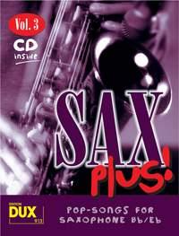 Sax plus vol. 3  Sax  (BbEb) +CD i gruppen Noter & böcker / Saxofon / Playalong för saxofon hos musikskolan.se (D913)