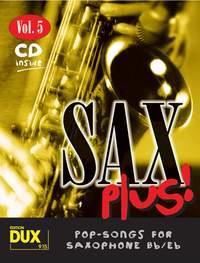 Sax plus vol.5  Sax  (BbEb) +CD i gruppen Noter & böcker / Saxofon / Playalong för saxofon hos musikskolan.se (D915)