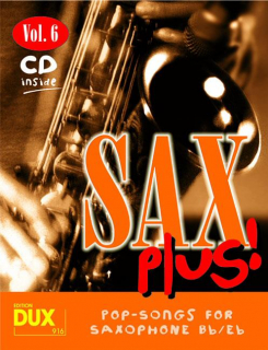 Sax plus vol. 6  Sax  (BbEb) +CD i gruppen Noter & böcker / Saxofon / Playalong för saxofon hos musikskolan.se (D916)