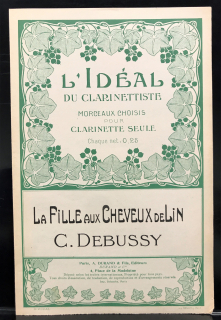 Debussy: La fille aux cheveux de lin Klarinettsolo i gruppen Noter & böcker / Klarinett / Klassiska noter hos musikskolan.se (DD00791700)