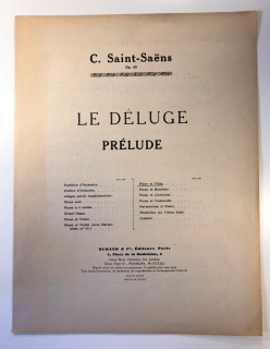 Saint-Saëns: Prelude Le Deluge i gruppen Noter & böcker / Flöjt / Flöjt med pianoackompanjemang hos musikskolan.se (DF3808)