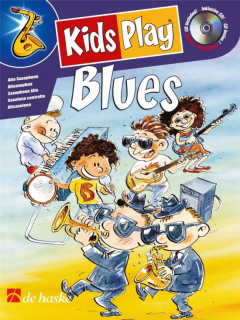 Kids Play Blues altsaxofon i gruppen Noter & böcker / Saxofon / Playalong för saxofon hos musikskolan.se (DHP1053864-400)