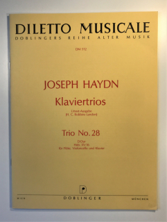 Klaviertrio Nr. 28 D-Dur (for flute cello and piano) i gruppen Noter & böcker / Flöjt / Övrig kammarmusik med flöjt hos musikskolan.se (DM512)