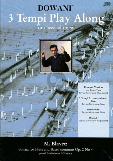 Blavet: Sonata for Flute and BC Op. 2 No. 4 i gruppen Noter & böcker / Flöjt / Playalong för flöjt hos musikskolan.se (DOW05021400)