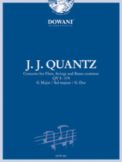 Quantz: Concerto G-Dur Fl+pi+CD i gruppen Noter & böcker / Flöjt / Playalong för flöjt hos musikskolan.se (DOW5502)