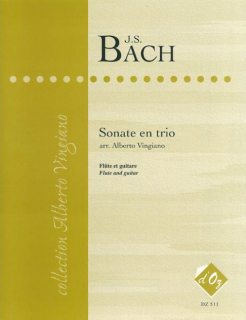 Bach: Sonate en trio /Fl+git i gruppen Noter & böcker / Gitarr/Elgitarr / Flerstämmigt/Ensemble hos musikskolan.se (DOZ511)
