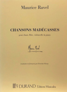 Ravel: Chansons Madécasses /Så Fl Vc Pi i gruppen Noter & böcker / Flöjt / Flöjt med sång och instrument hos musikskolan.se (DR10971)