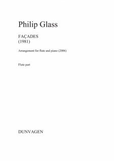 Glass: Facades /Fl+Pi i gruppen Noter & böcker / Flöjt / Flöjt med pianoackompanjemang hos musikskolan.se (DU10835)