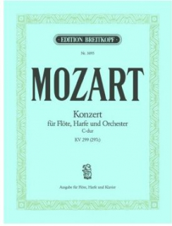 Mozart: Konsert C-dur för flöjt och harpa KV 299 i gruppen Noter & böcker / Flöjt / Flöjt med pianoackompanjemang hos musikskolan.se (EB3095)