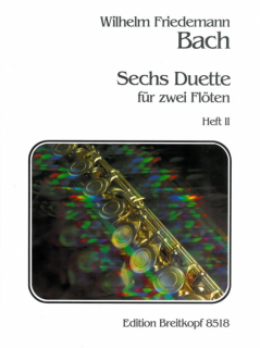 Bach W.Fr.: 6 Duette Band 2 (4-6) /2 Fl i gruppen Noter & böcker / Flöjt / Duetter - 2 flöjter / 2 flöjter+piano hos musikskolan.se (EB8518)