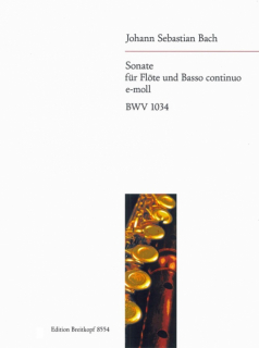 Bach: Sonate e-m BWV 1034/Fl i gruppen Noter & böcker / Flöjt / Flöjt med pianoackompanjemang hos musikskolan.se (EB8554)