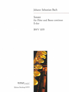 Bach: Sonate E-dur BWV 1035 /Fl+Pi i gruppen Noter & böcker / Flöjt / Flöjt med pianoackompanjemang hos musikskolan.se (EB8555)