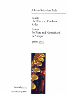 Bach: Sonate A-d BWV 1032/Fl i gruppen Noter & böcker / Flöjt / Flöjt med pianoackompanjemang hos musikskolan.se (EB8583)