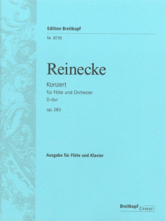 Reinecke: Konzert Op 283 flöjt och orkester (pianoutdrag) i gruppen Noter & böcker / Flöjt / Flöjt med pianoackompanjemang hos musikskolan.se (EB8735)