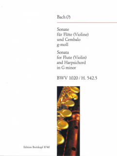 Bach: Sonate g-moll BWV 1020 i gruppen Noter & böcker / Flöjt / Flöjt med pianoackompanjemang hos musikskolan.se (EB8740)