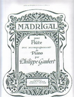 Gaubert: Madrigal Flöjt+piano i gruppen Noter & böcker / Flöjt / Flöjt med pianoackompanjemang hos musikskolan.se (EC6685)