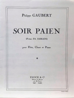 Gaubert: Soir Paien för flöjt, sång och piano i gruppen Noter & böcker / Sång och kör / Klassisk sång hos musikskolan.se (EC6904)