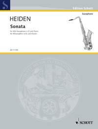 Heiden: Sonata - Altsax + Pi i gruppen Noter & böcker / Saxofon / Klassiska noter hos musikskolan.se (ED11195)