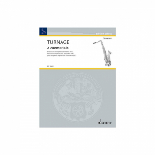 Turnage: 2 Memorials för sopransaxofon solo i gruppen Noter & böcker / Saxofon / Klassiska noter hos musikskolan.se (ED12692)
