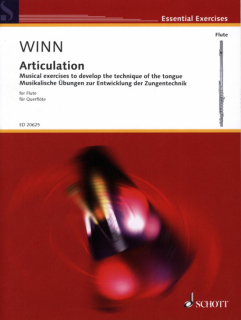 Winn: Articulation flöjt i gruppen Noter & böcker / Flöjt / Spelskolor, etyder och övningar hos musikskolan.se (ED20625)