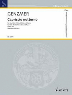 Genzmer: Capriccio notturno i gruppen Noter & böcker / Flöjt / Flöjt med pianoackompanjemang hos musikskolan.se (ED20978)