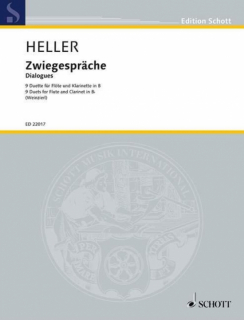 Heller: Dialogues - 9 duetter för flöjt och klarinett i gruppen Noter & böcker / Flöjt / Flöjt med blåsinstrument hos musikskolan.se (ED22017)
