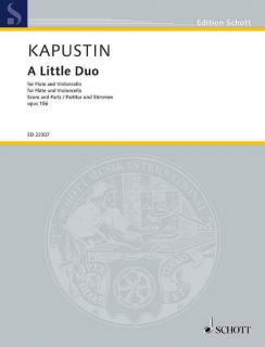 Kapustin: A Little Duo op. 156 /Fl+Vcl i gruppen Noter & böcker / Flöjt / Flöjt med stråkinstrument hos musikskolan.se (ED22307)