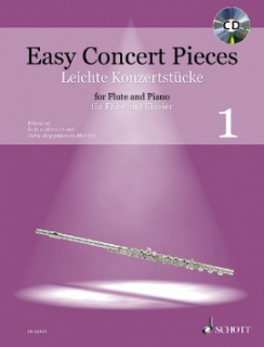 Easy Concert Pieces 1 Flute+Piano i gruppen Noter & böcker / Flöjt / Klassiska noter hos musikskolan.se (ED22925)