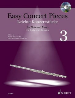 Easy Concert Pieces 3 Flute+Piano i gruppen Noter & böcker / Flöjt / Playalong för flöjt hos musikskolan.se (ED22927)