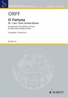 Orff: O Fortuna (från Carmina Burana) för blandat kör SATB i gruppen Noter & böcker / Sång och kör / Körnoter och flerstämmigt hos musikskolan.se (ED2877-01)