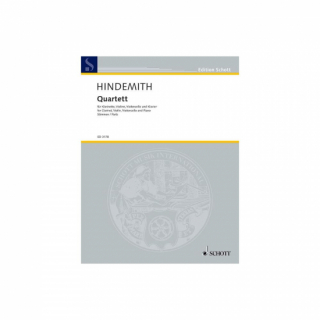 Hindemith: Quartett für  Klarinette, Violine, Violoncello und Klavier i gruppen Noter & böcker / Piano/Keyboard / Flerstämmigt/Ensemble hos musikskolan.se (ED3178)