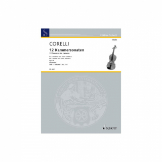 12 Chamber Sonatas 2 Violinen und Basso continuo; Violoncello (Viola da gamba) ad libitum i gruppen Noter & böcker / Violin / Klassiska noter hos musikskolan.se (ED4601)