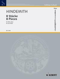 Hindemith: 8 Stücke -Fl i gruppen Noter & böcker / Flöjt / Soloflöjt hos musikskolan.se (ED4760)