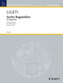 Ligeti: Sechs Bagatellen für Bläserquintett i gruppen Noter & böcker / Flöjt / Flöjt med blåsinstrument hos musikskolan.se (ED6407)