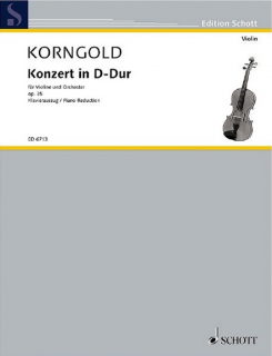 Korngold: Konzert in D-Dur violin och piano i gruppen Noter & böcker / Violin / Klassiska noter hos musikskolan.se (ED6713)