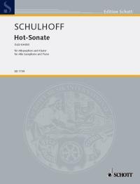 Schulhoff: Hot Sonate - Altsax + Pi i gruppen Noter & böcker / Saxofon / Klassiska noter hos musikskolan.se (ED7739)